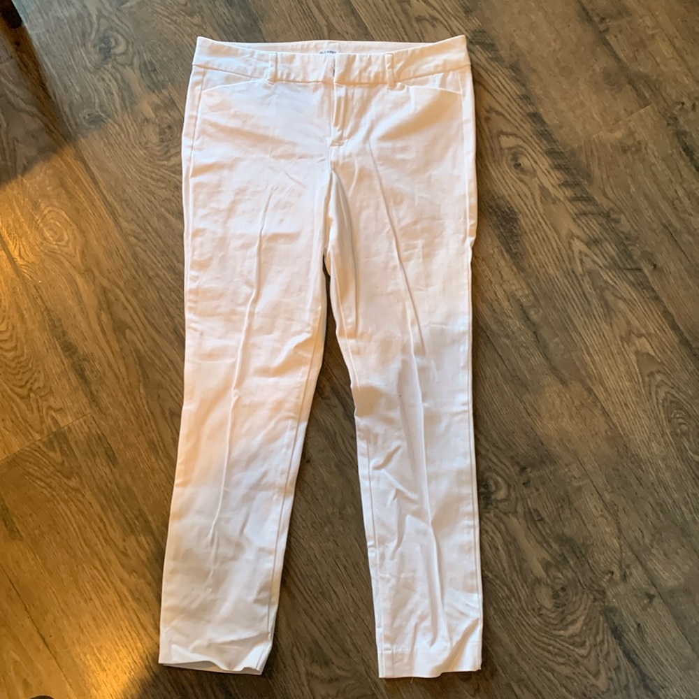 Women’s White Pixie Ankle Pants 8